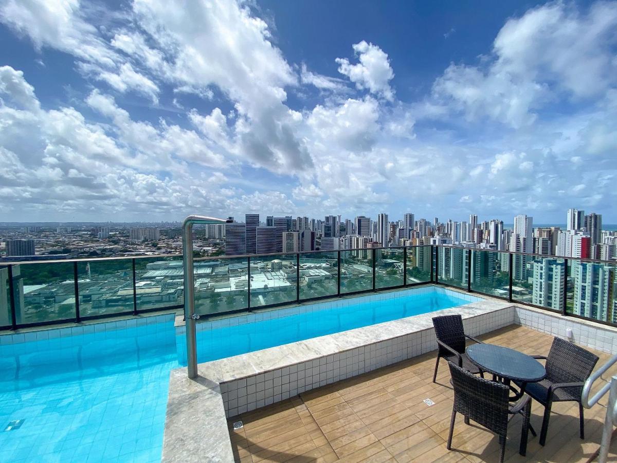 Flat Localizado A 200M Shopping Recife, Bem Perto Da Praia De Boa Viagem E Com Wi-Fi 400Mbps Extérieur photo