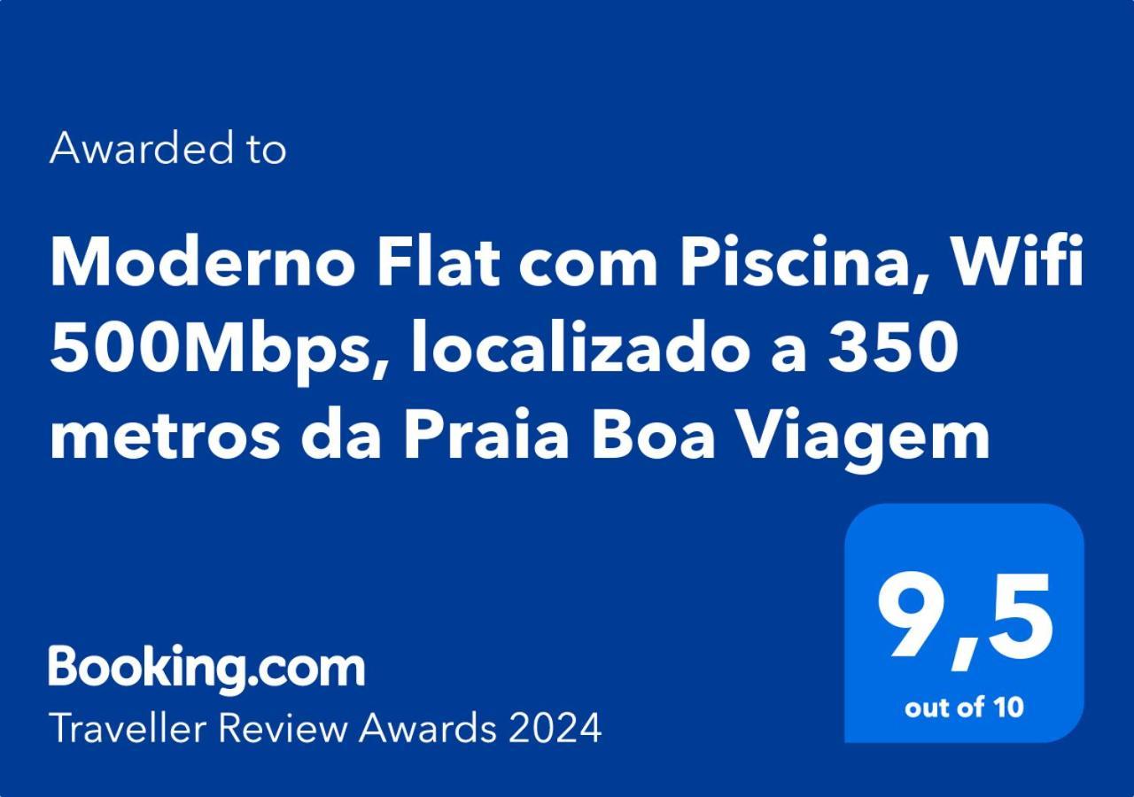 Flat Localizado A 200M Shopping Recife, Bem Perto Da Praia De Boa Viagem E Com Wi-Fi 400Mbps Extérieur photo